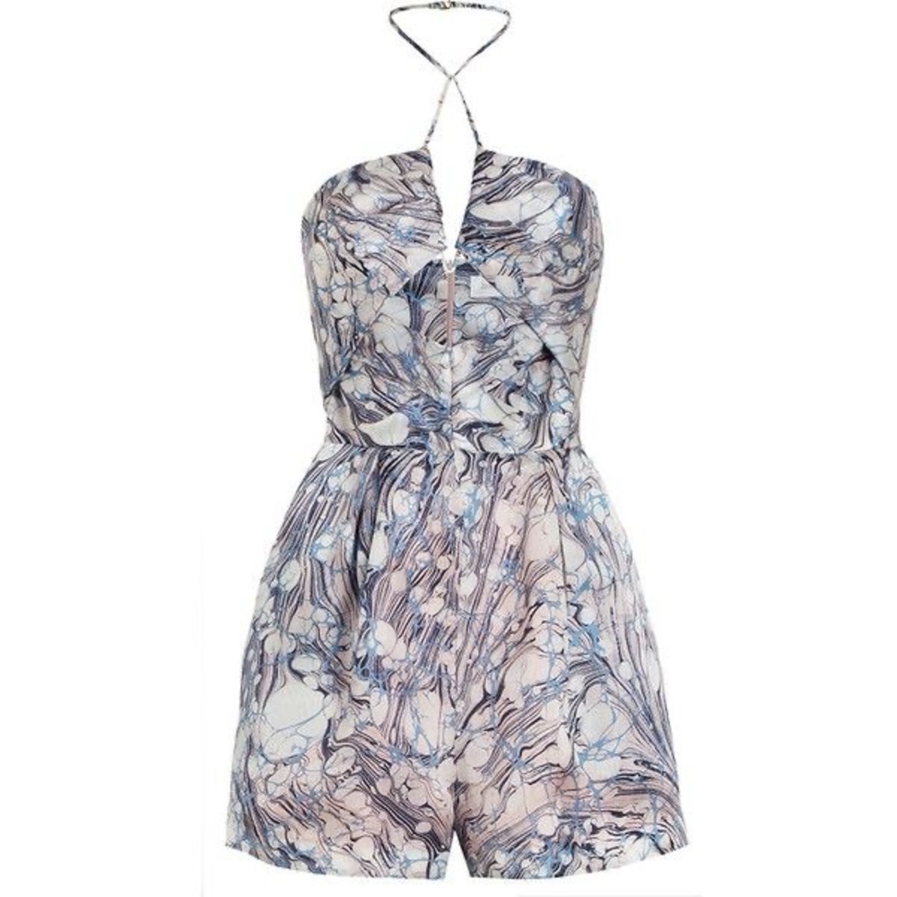 Zimmerman silk floral romper with pockets